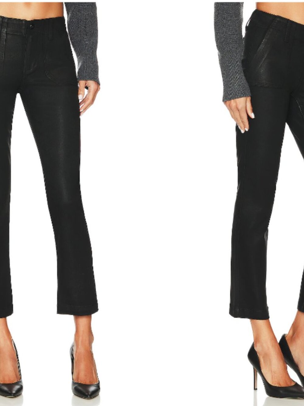 PAIGE Mayslie Black Ankle Straight Jean NWOT 32
